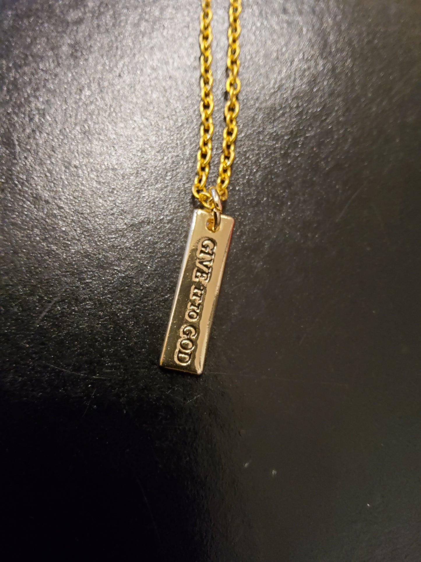 'Give it to God' Gold Necklace
