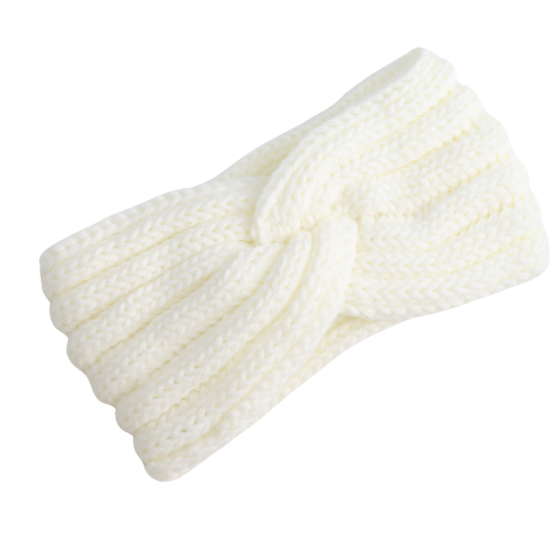 White Knitted Headband