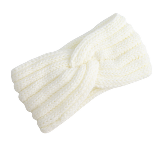 White Knitted Headband