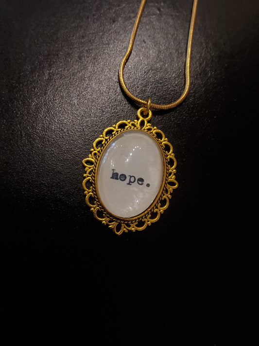'Hope' Gold Embellished Necklace