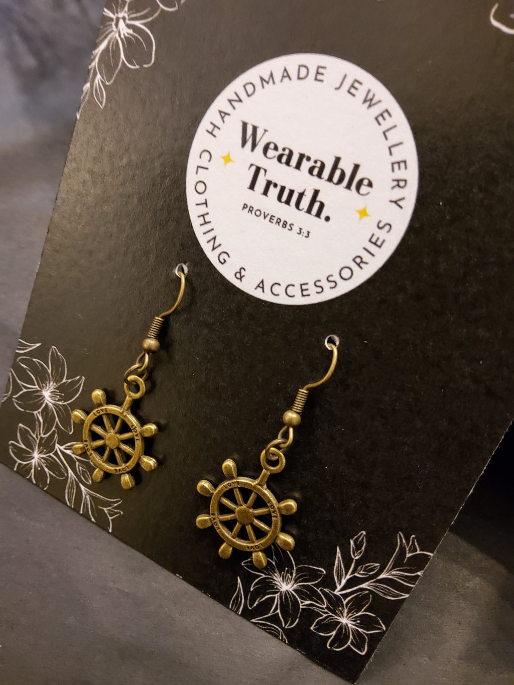 Wearable Truth wheel earrings