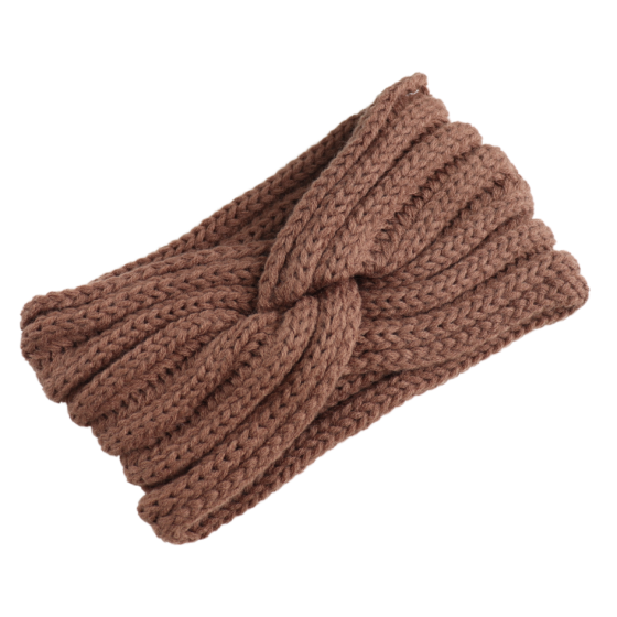Brown Knitted Headband
