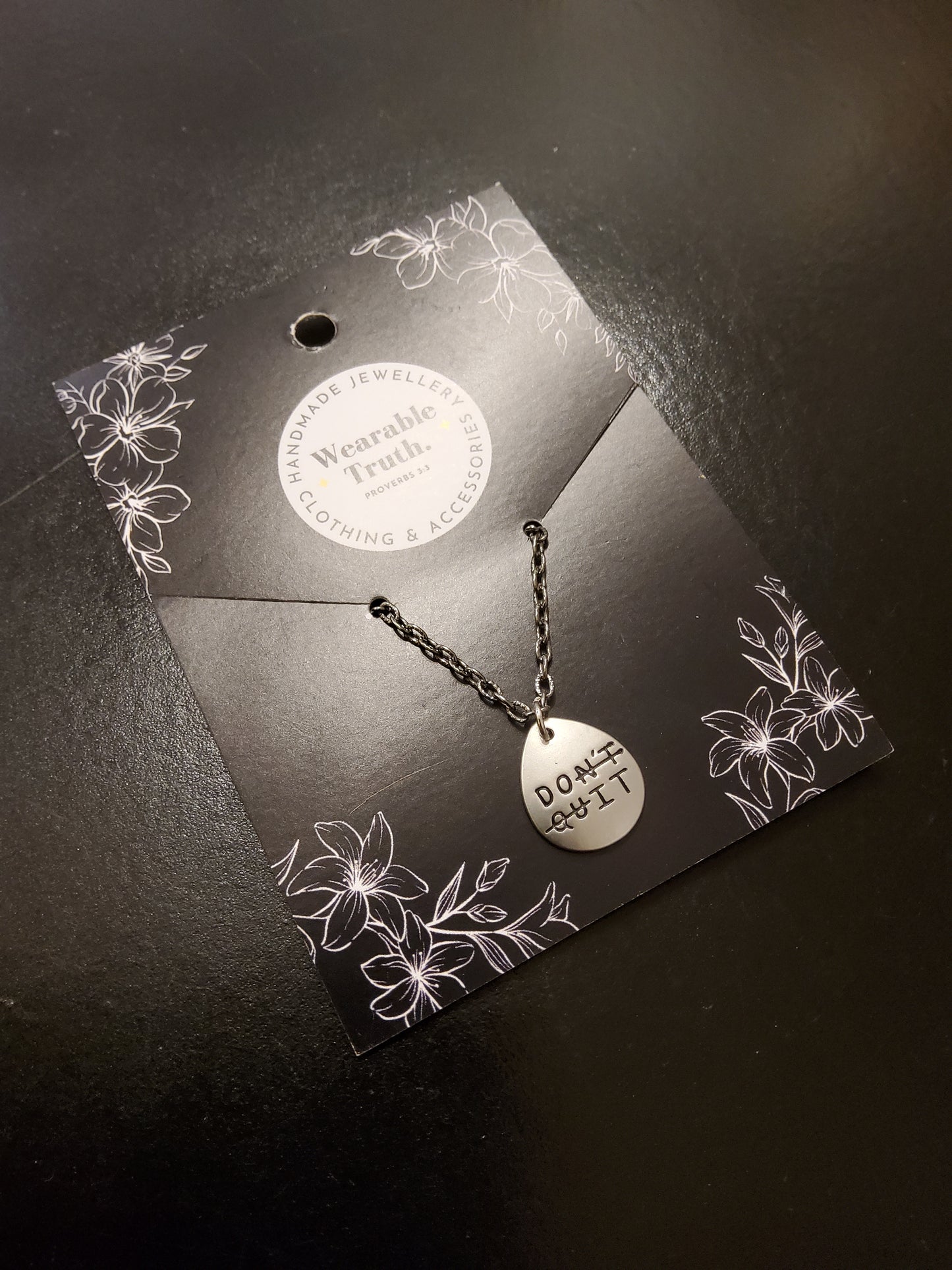 Don't Quit Necklace