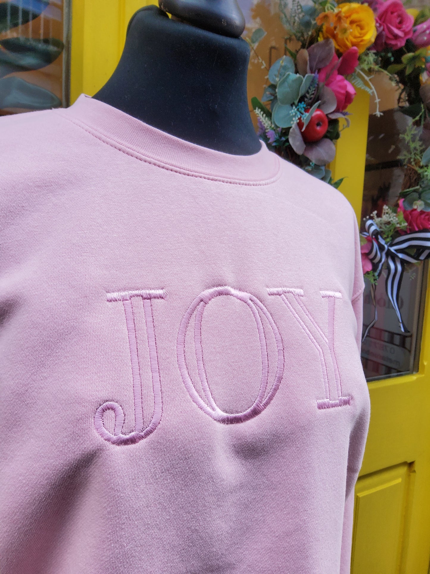 Light Pink 'JOY' Sweatshirt