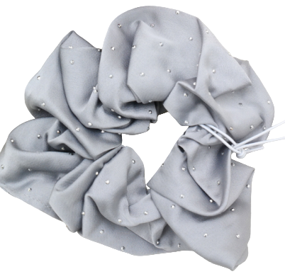 Silver Sparkle Scrunchie