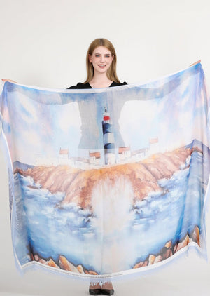 Love’s Pure Light “Be the Light and Shine” silk blend scarf