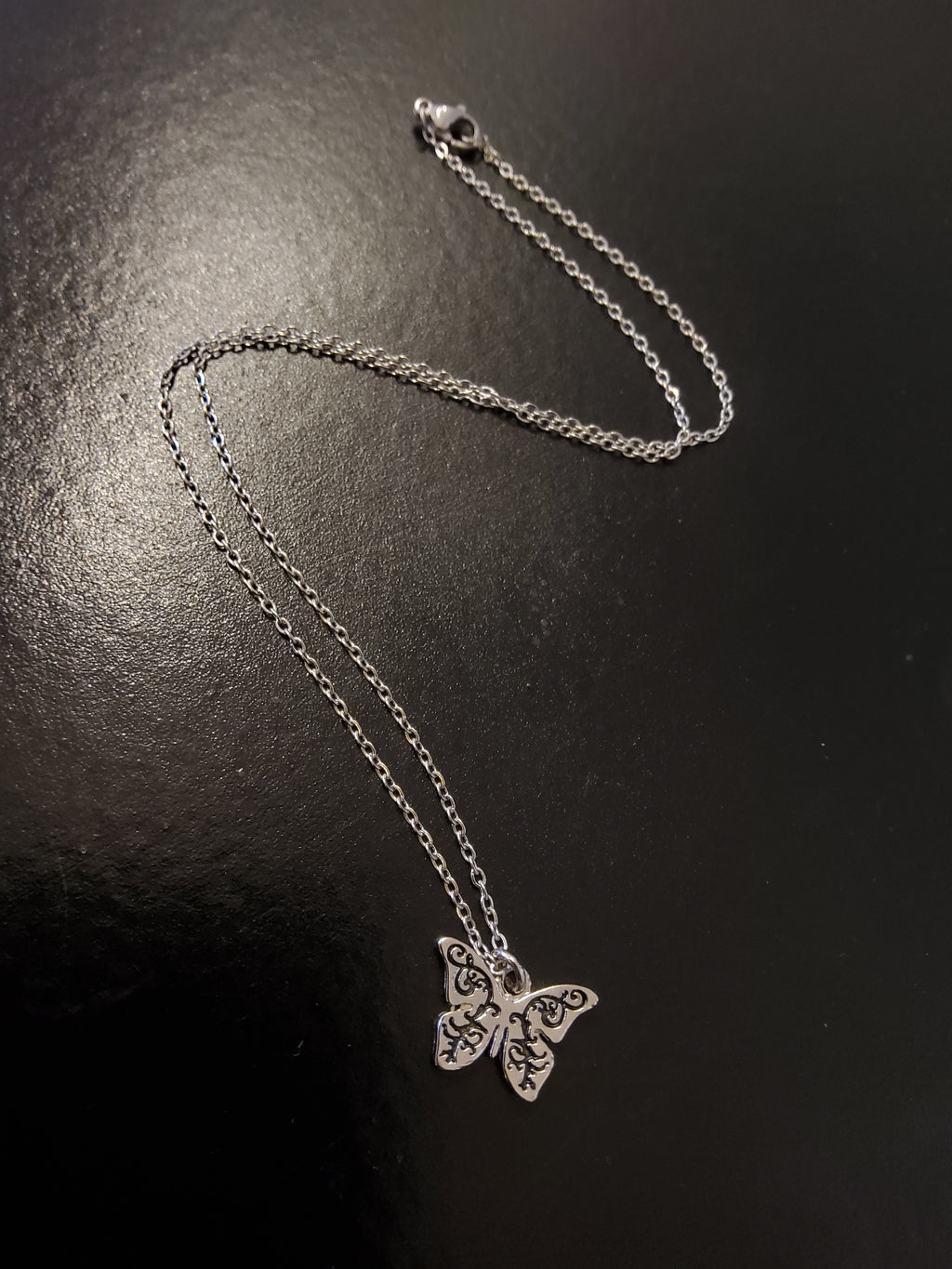 Silver Butterfly Necklace