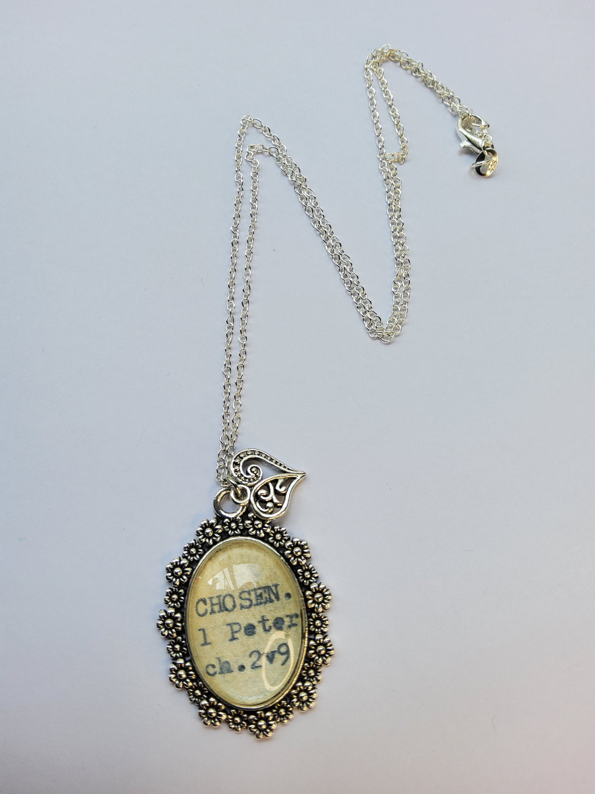 Chosen Heart Silver Necklace