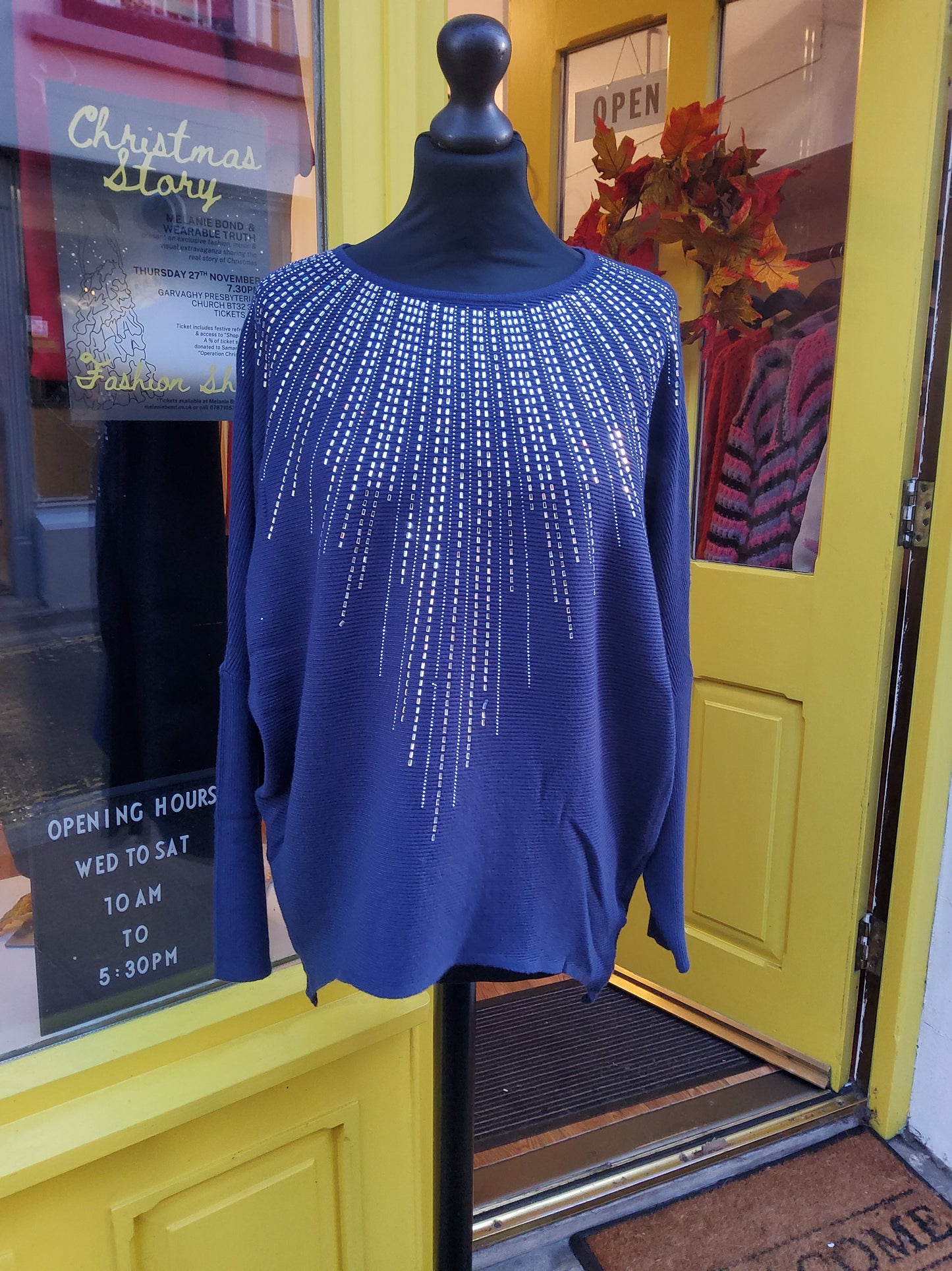 Navy Sparkle Jumper