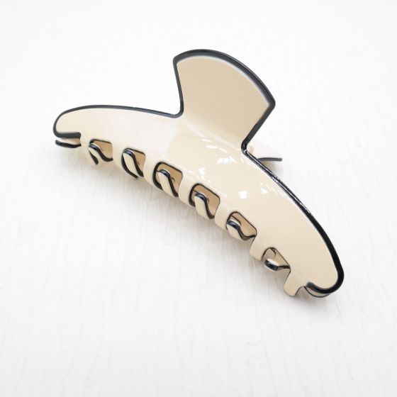 Cream Claw Clip