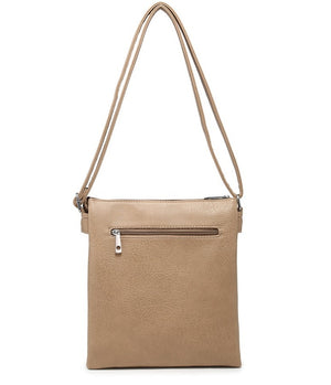 Brown Crossbody Bag with Tassel