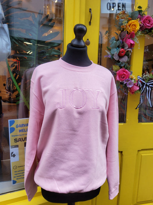 Light Pink 'JOY' Sweatshirt