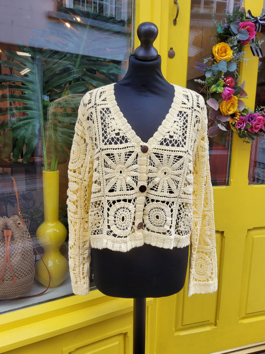 Summer Patchwork Crochet Cardigan
