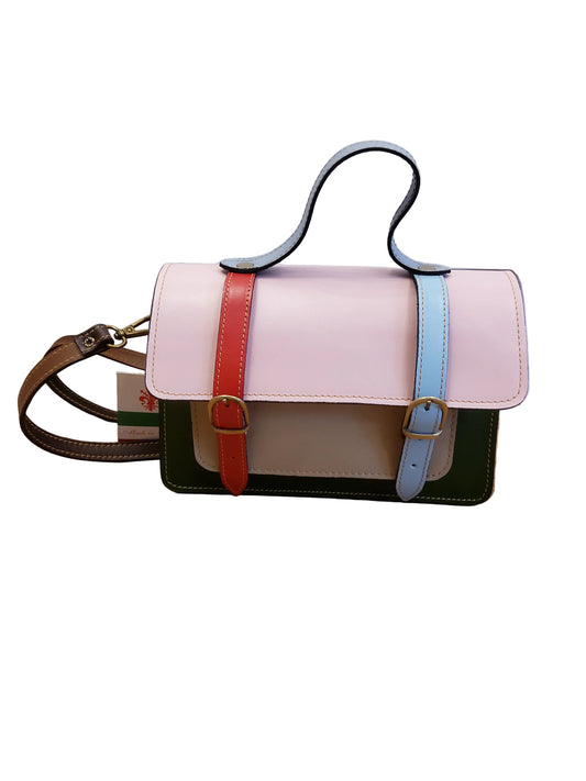 The Italian Multicolour Leather Satchel Bag