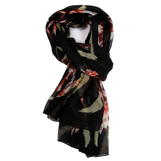 Floral patterned scarf