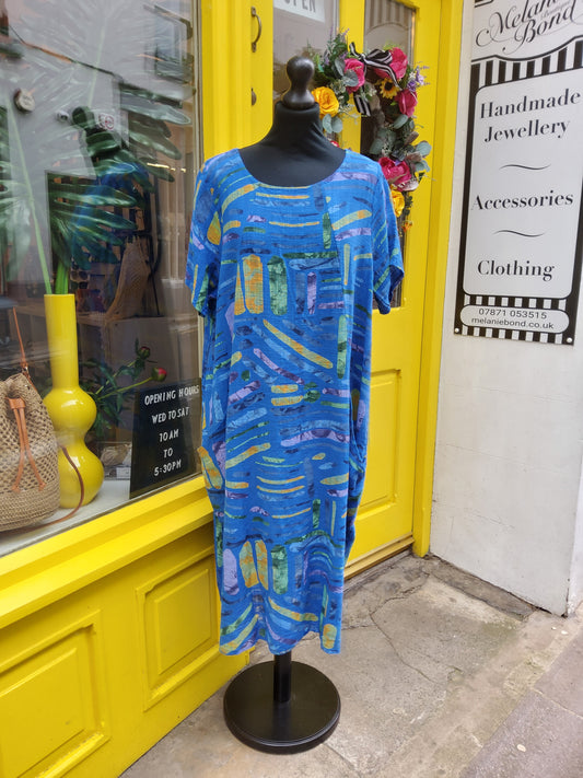Abstract Cotton Dress