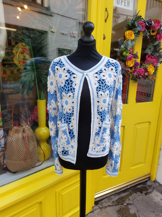 Crochet Daisy Cardigan