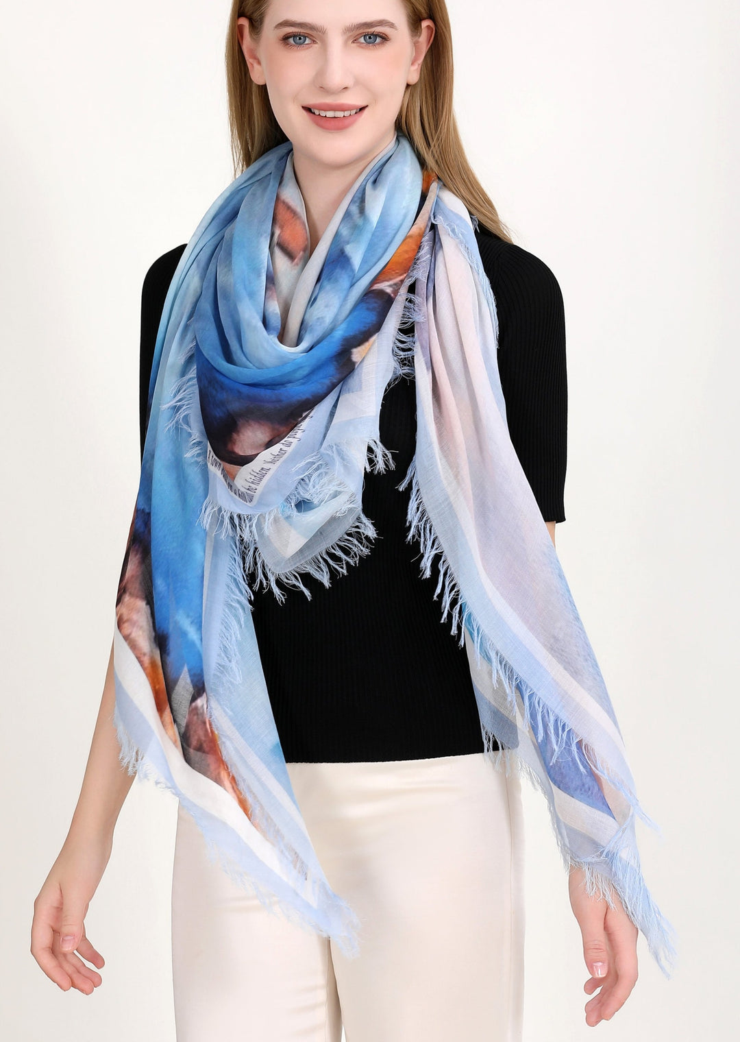 Love’s Pure Light “Be the Light and Shine” silk blend scarf
