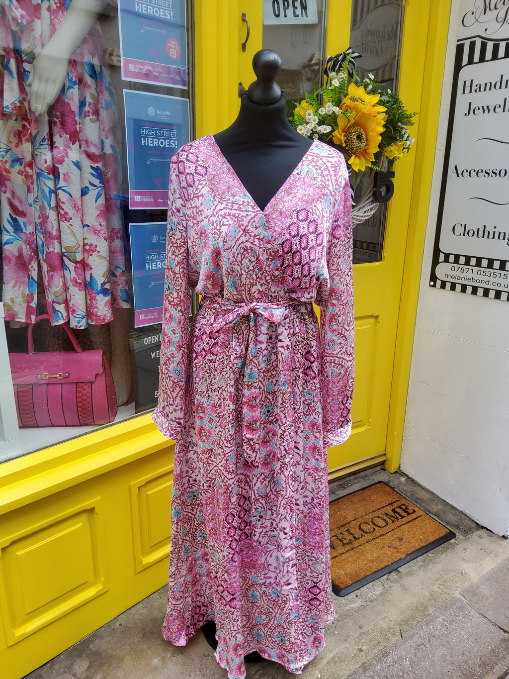 Pink Wrap Dress - LAST ONE!