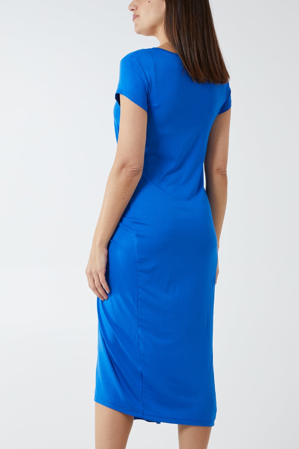 Cobalt Blue Cap Sleeve Parachute Dress