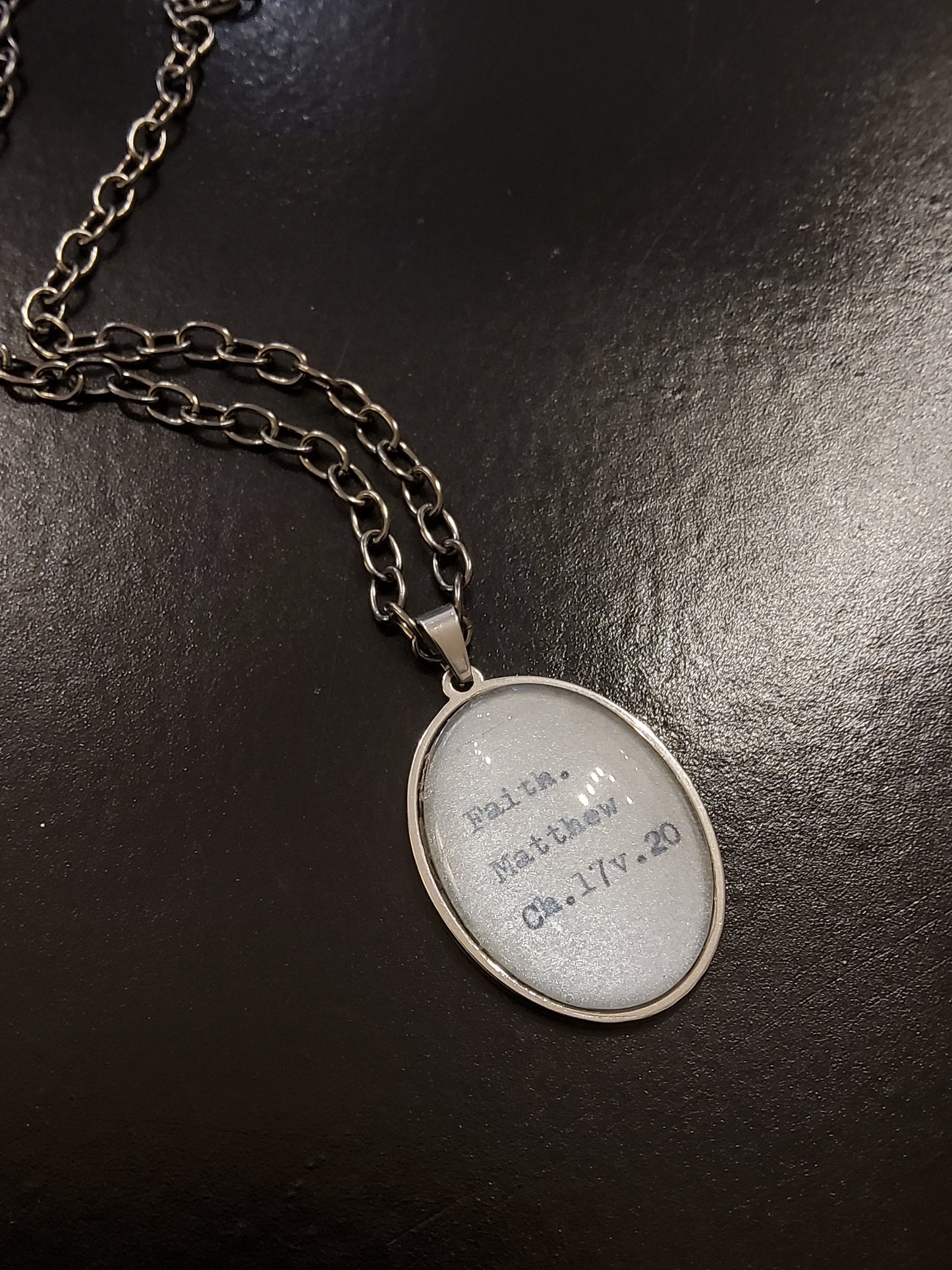 'Faith' (Matthew 17:20) Necklace