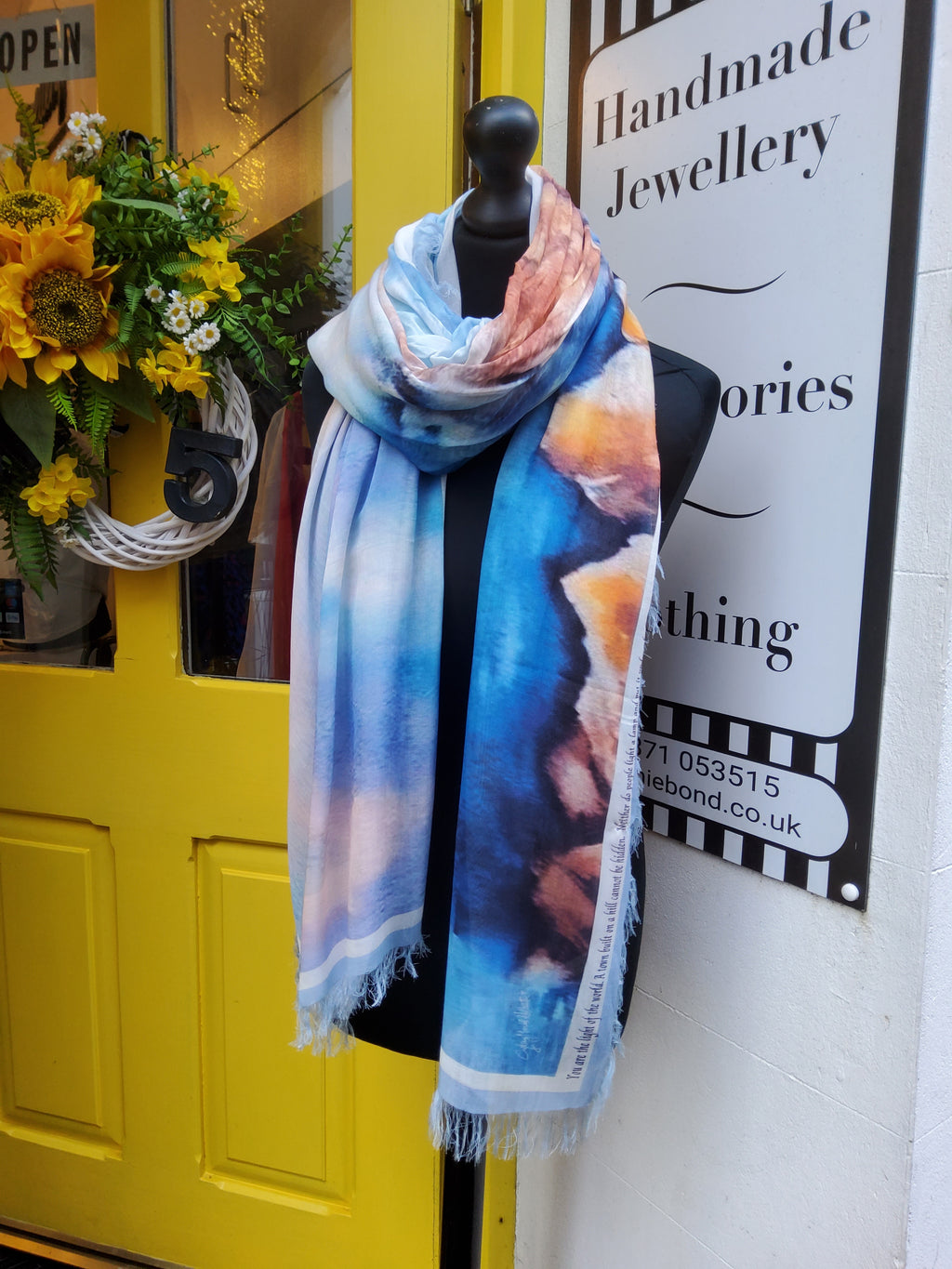 Love’s Pure Light “Be the Light and Shine” silk blend scarf