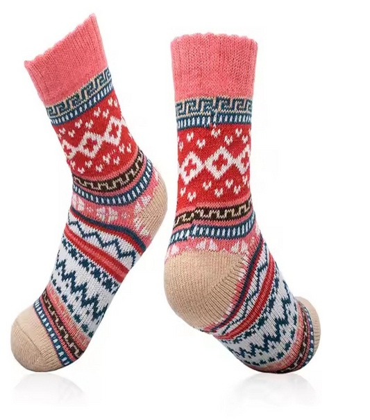 Nordic Patterned Socks - 3 Pairs