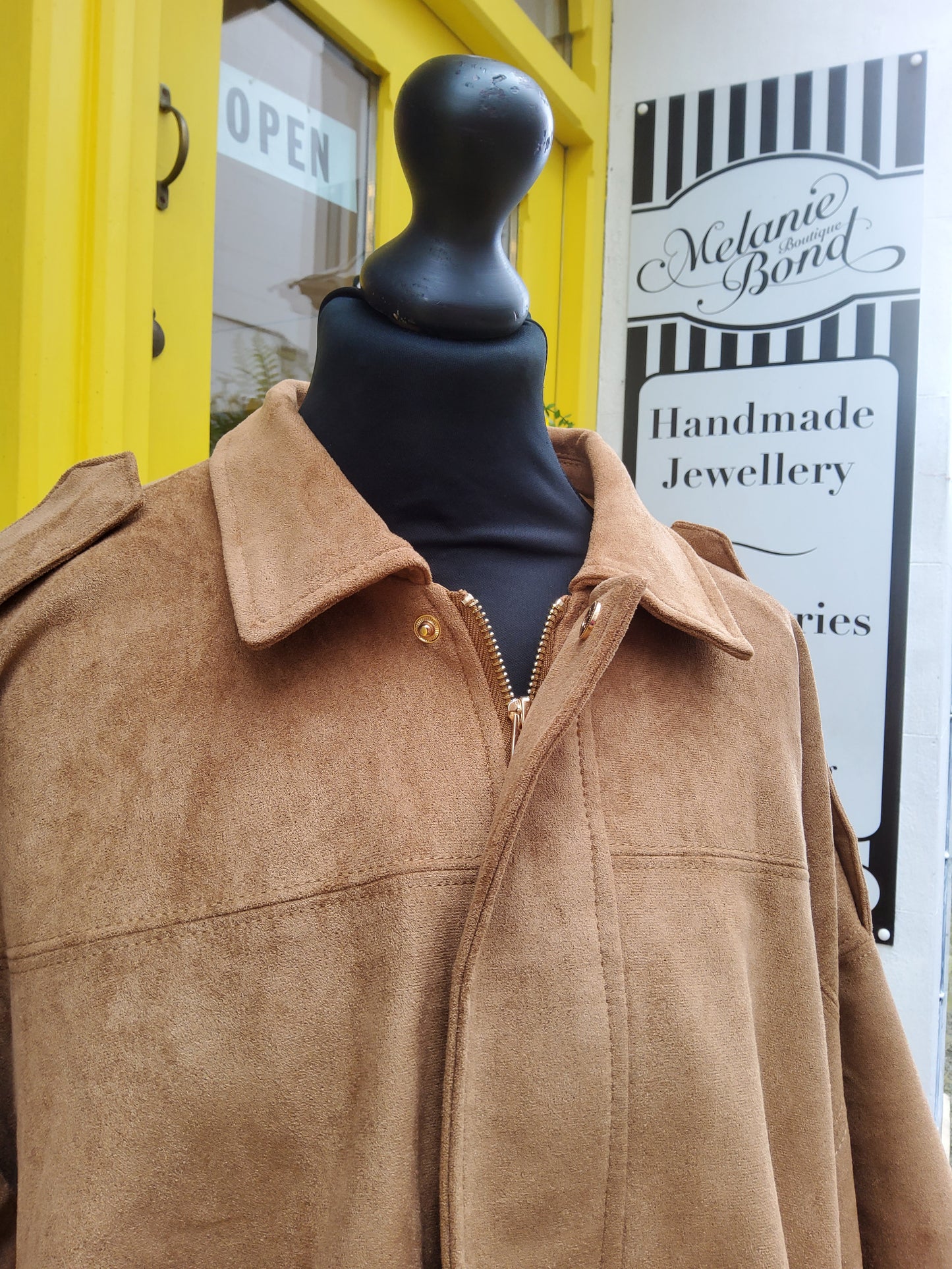 Tan Suedette Jacket