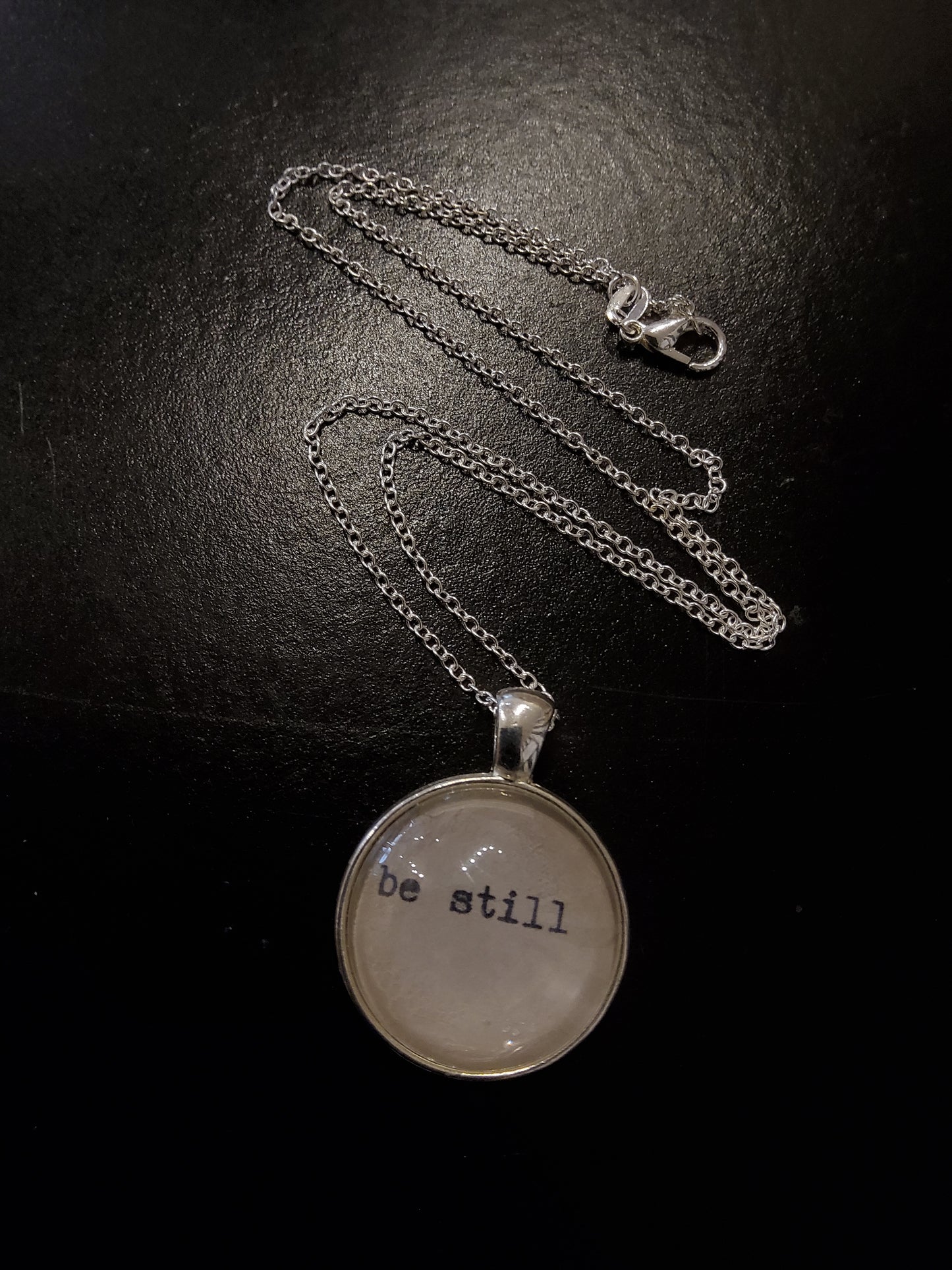 'Be Still' Slate Necklace