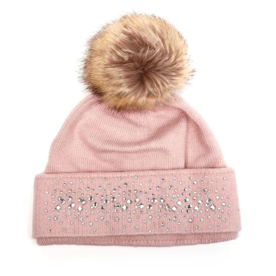 Sparkle Pink Bobble Hat