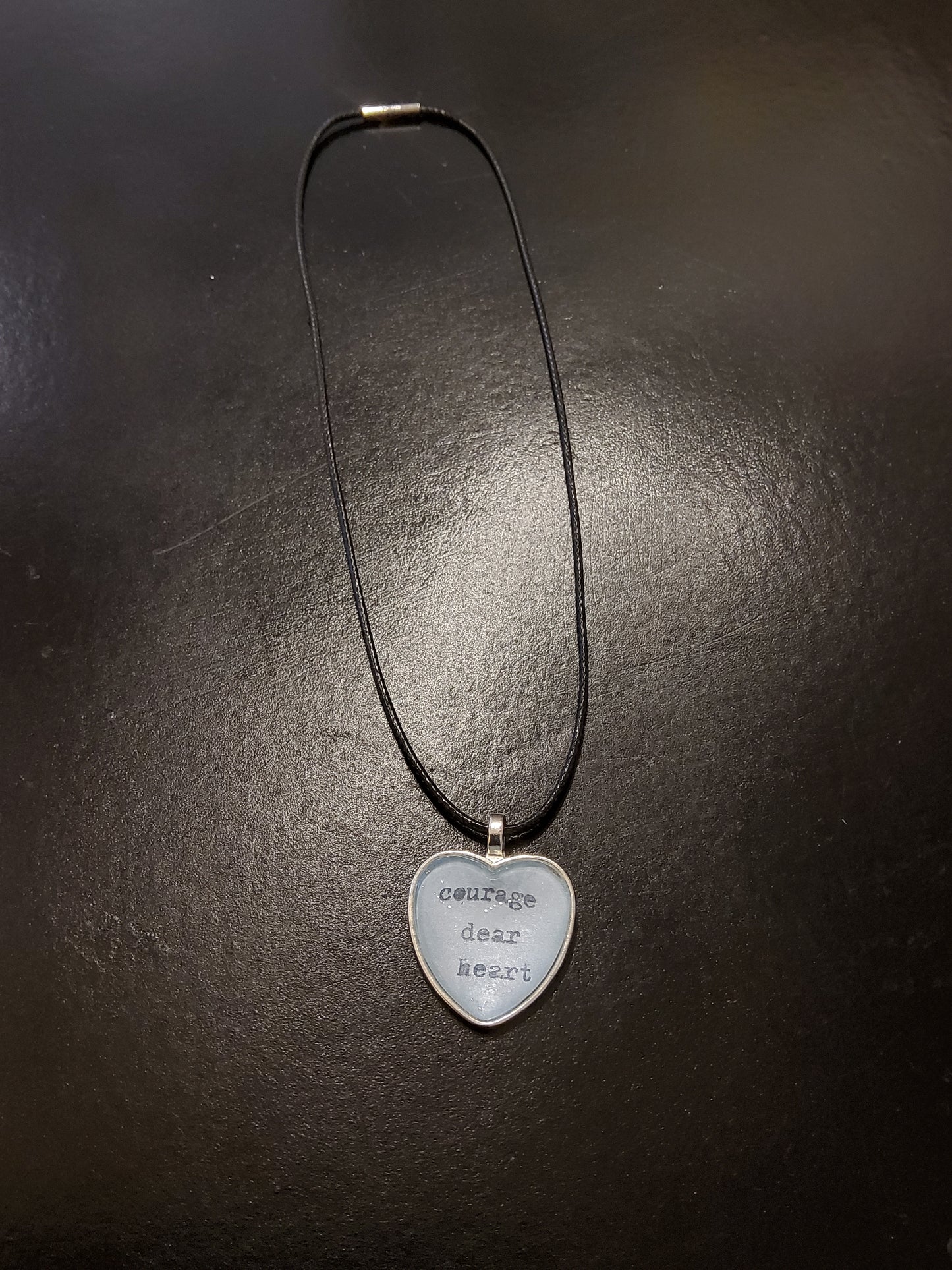 'Courage Dear Heart' Cord Necklace