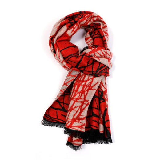Red Tree Scarf
