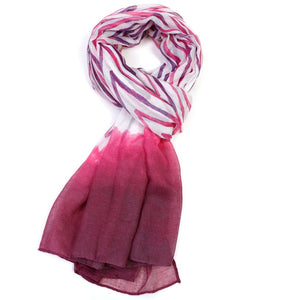 Watercolour chevron lightweight scarf