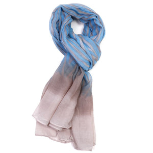Watercolour chevron lightweight scarf