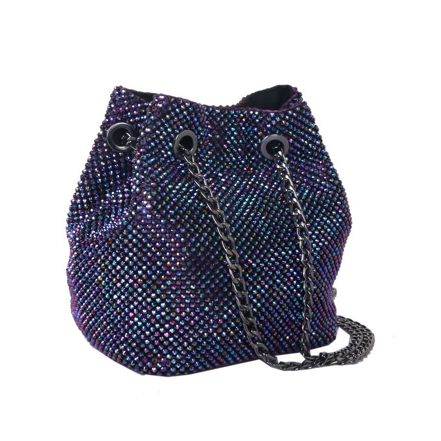 Beaded sparkle pouch bag