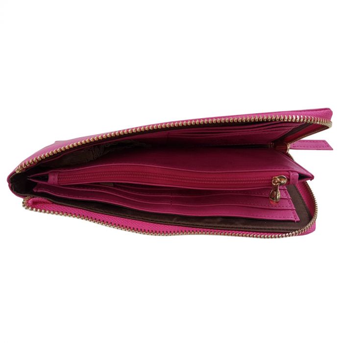 Bright pink purse