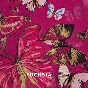 Large butterfly print scarf